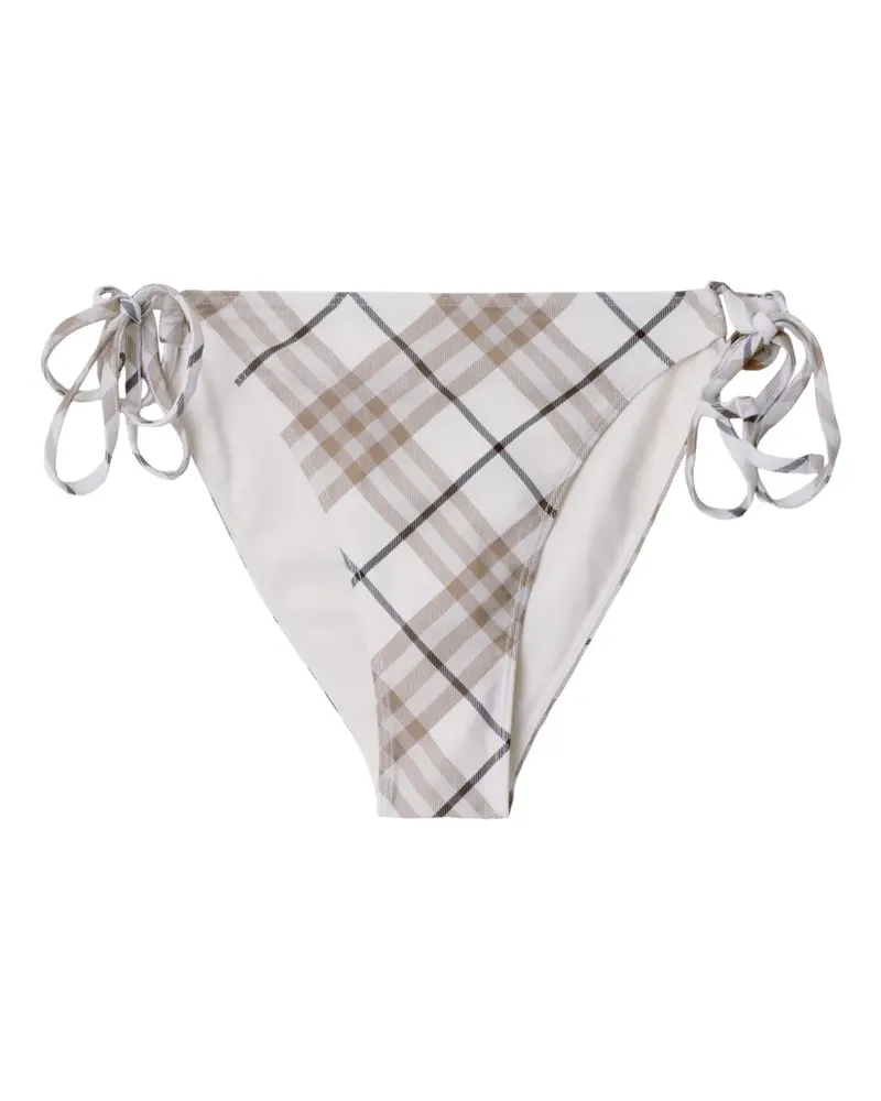 Burberry Bikinihöschen mit Check - Nude Nude