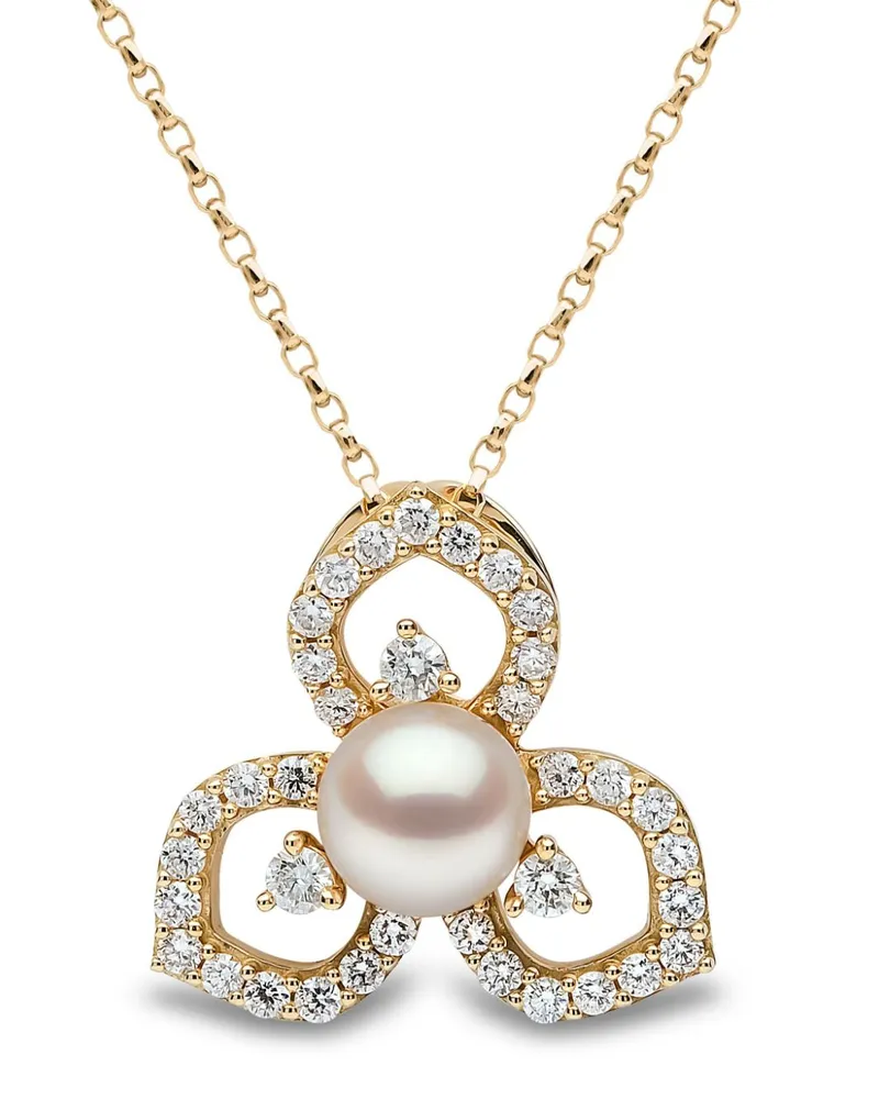 YOKO London 18kt Refreshing Gelbgoldhalskette mit Diamanten Gold