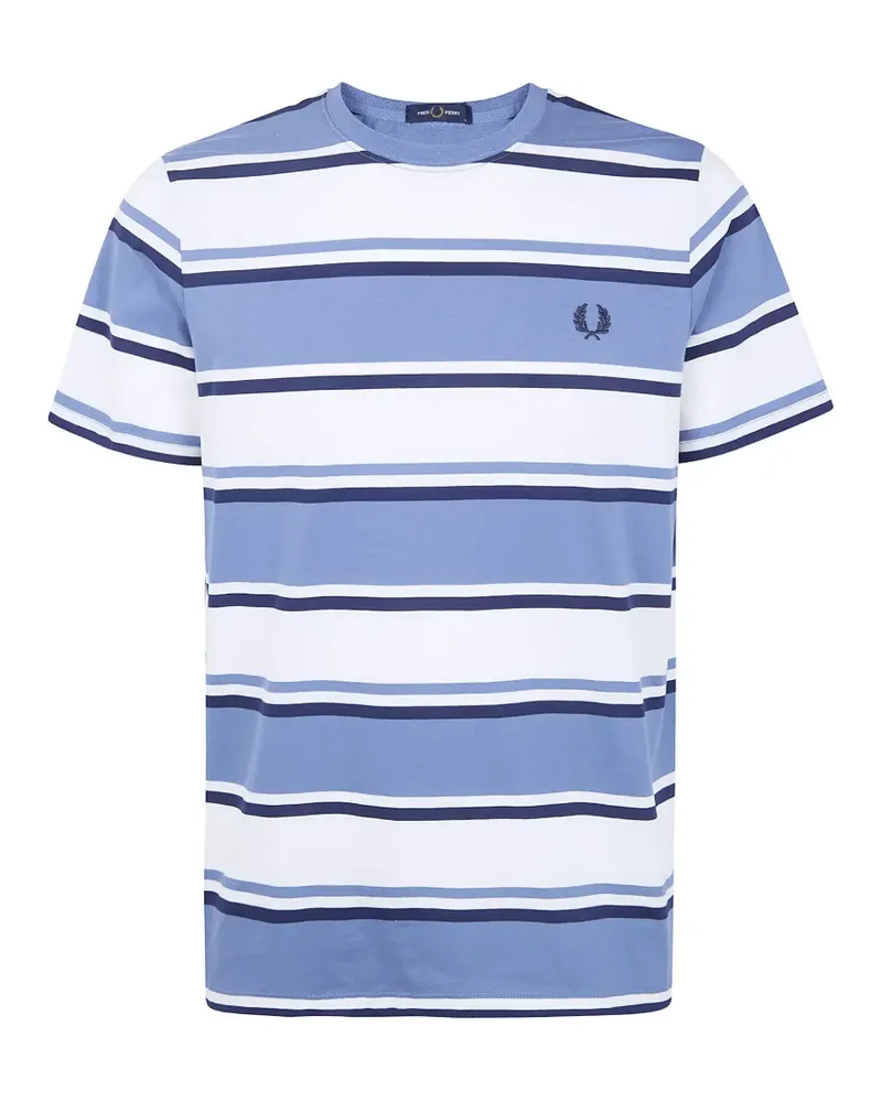 Fred Perry striped-pattern T-shirt - Weiß Weiß