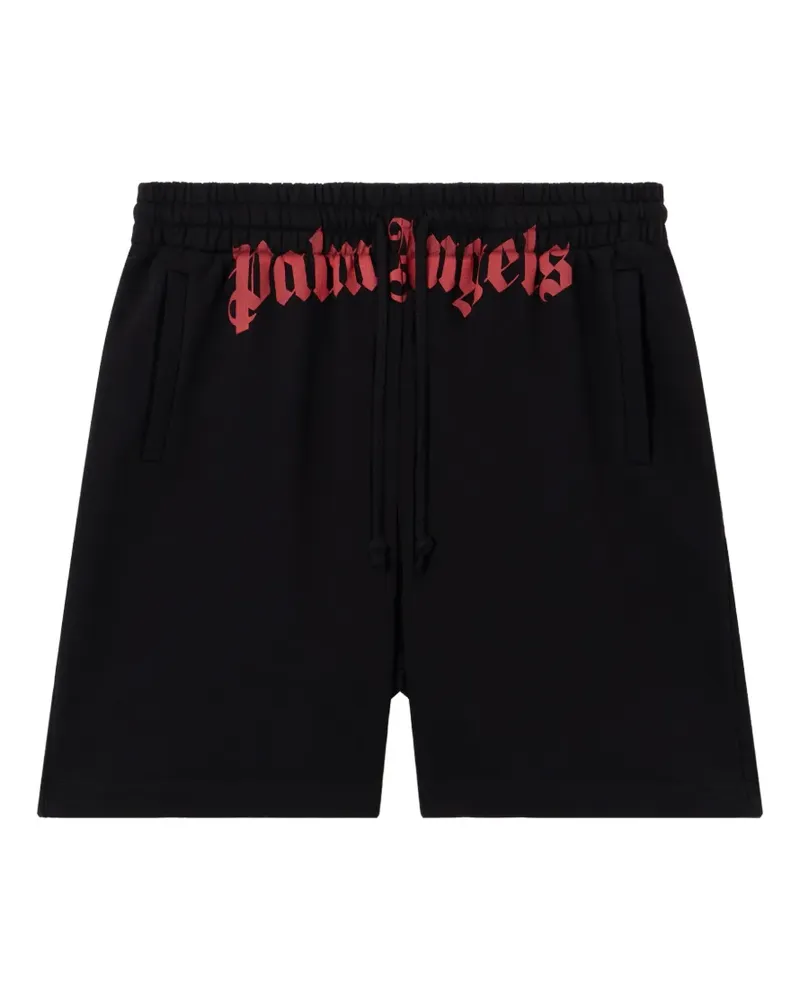 Palm Angels Joggingshorts mit Logo - Schwarz Schwarz