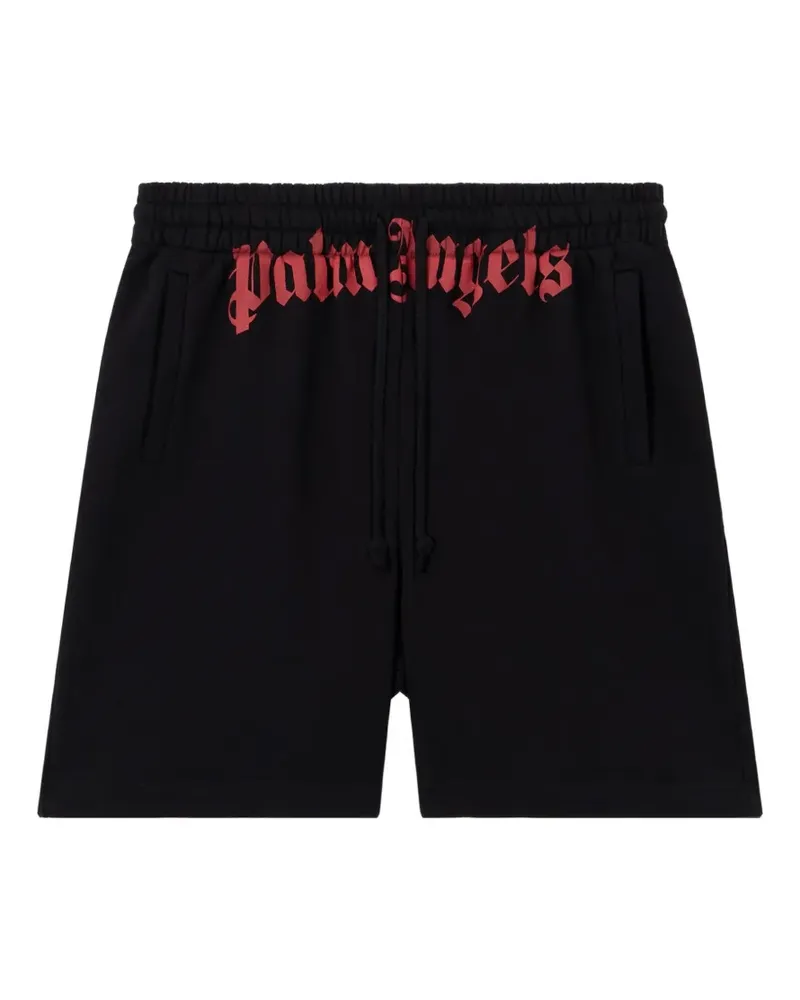 Palm Angels Joggingshorts mit Logo - Schwarz Schwarz