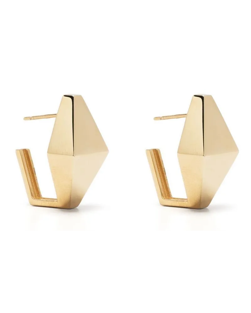 Aliita 9kt Deco Rombo Gelbgoldohrringe Gold