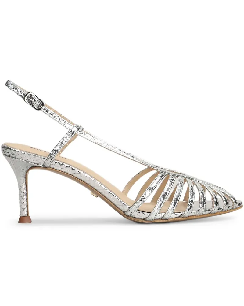 Lola Cruz Diana Sandalen 80mm - Silber Silber