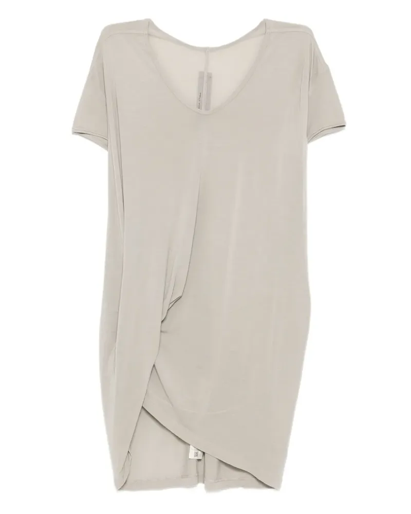 Rick Owens T-Shirt mit asymmetrischen Kanten - Grau Grau