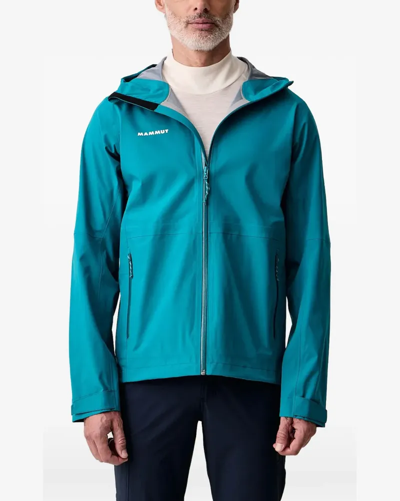 Mammut Linard Guide logo-print hooded performance jacket - Blau Blau