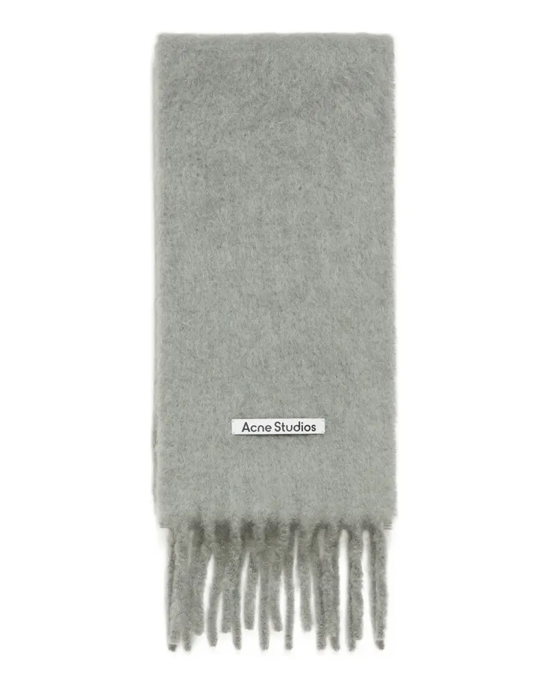Acne Studios Schal mit Fransen - Grau Grau