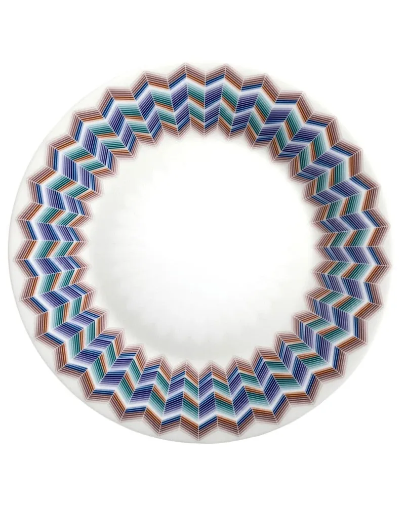 Missoni Home Set aus sechs Zig Zag Jarris Desserttellern - Weiß Weiß