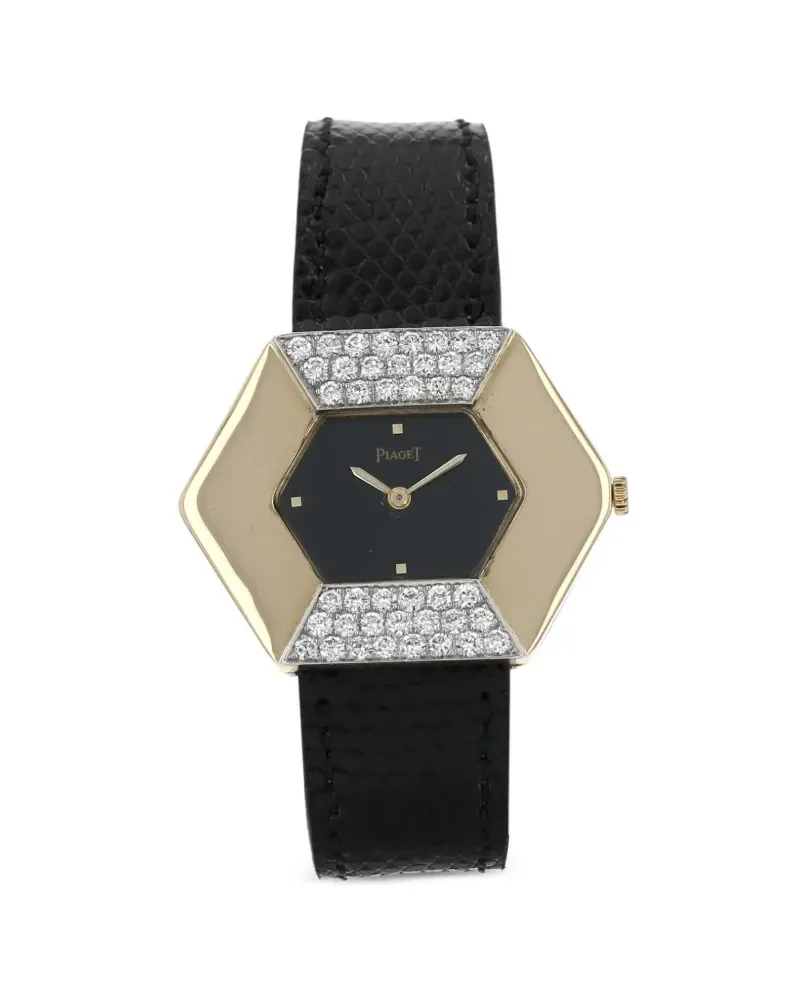 Piaget 1980 pre-owned Vintage 35mm - Schwarz Schwarz