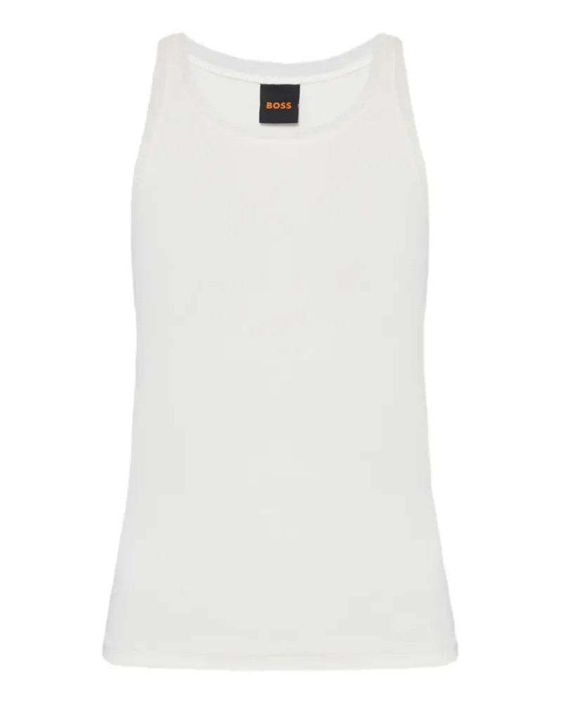 HUGO BOSS Besticktes Trägershirt - Weiß Weiß