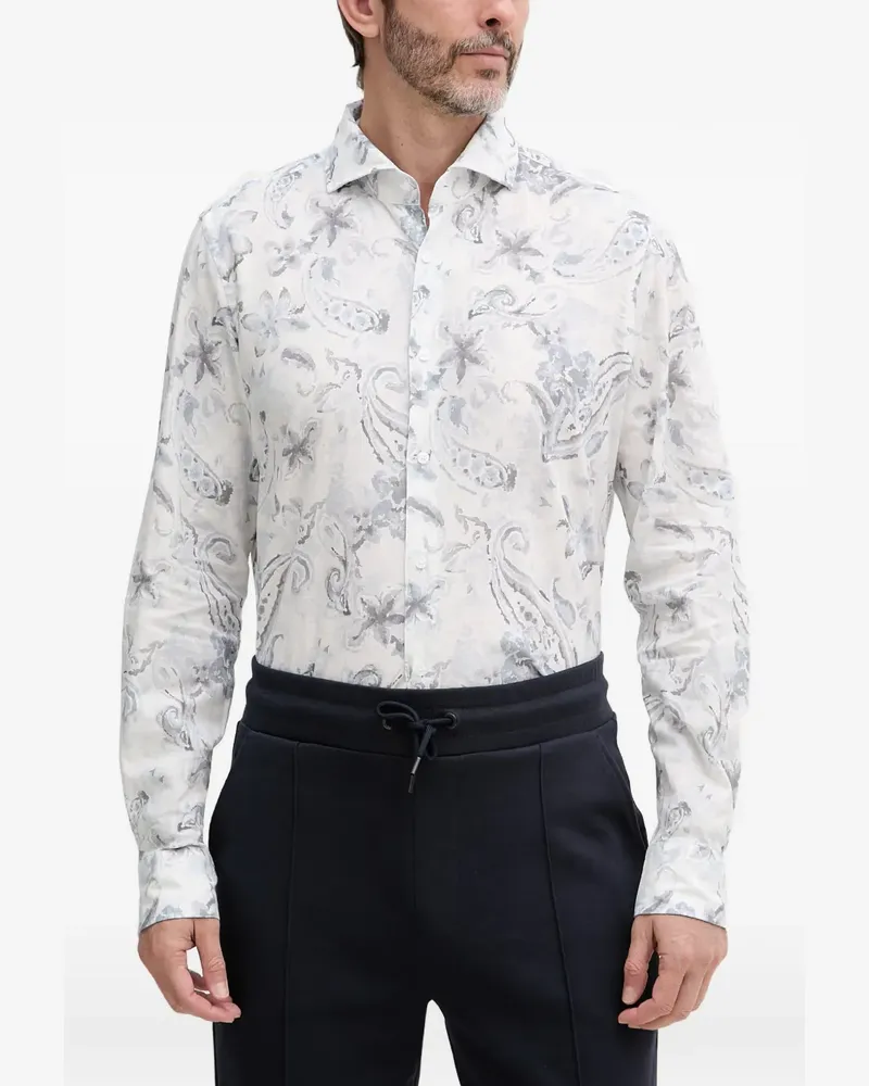 JOOP! Pai paisley-print shirt - Blau Blau