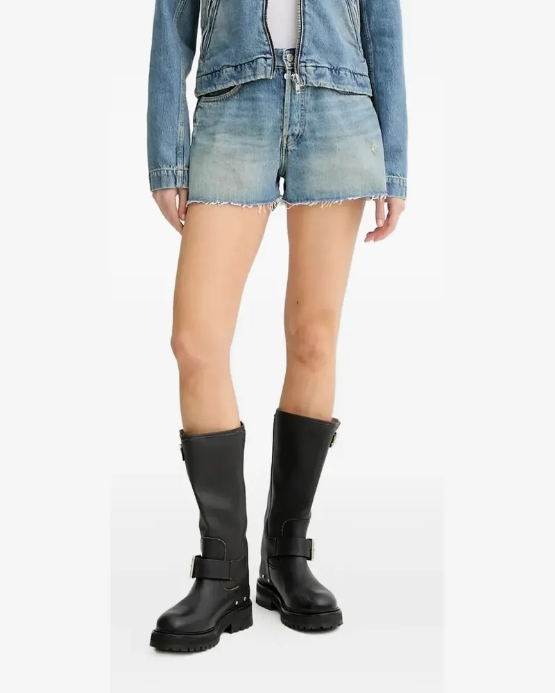 Won Hundred Jeans-Shorts mit ausgefranstem Saum - Blau Blau