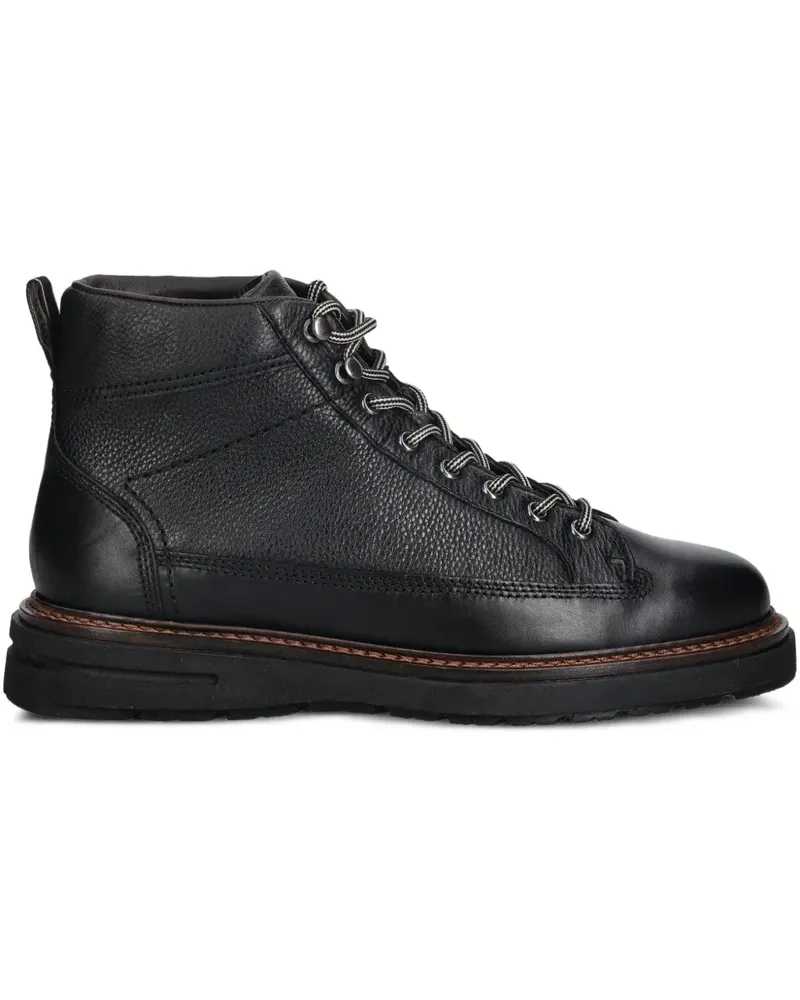 Gant Hillprep Schnürstiefel mit Profilsohle - Schwarz Schwarz