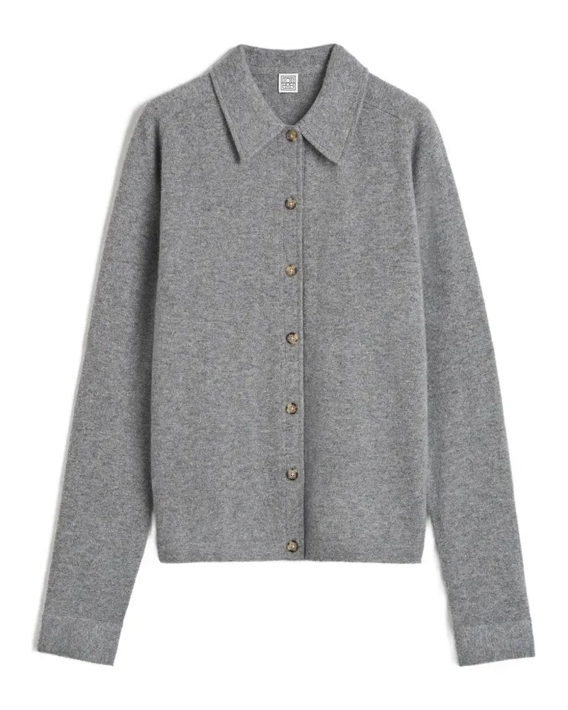 Totême Kaschmircardigan mit Raglanärmeln - Grau Grau