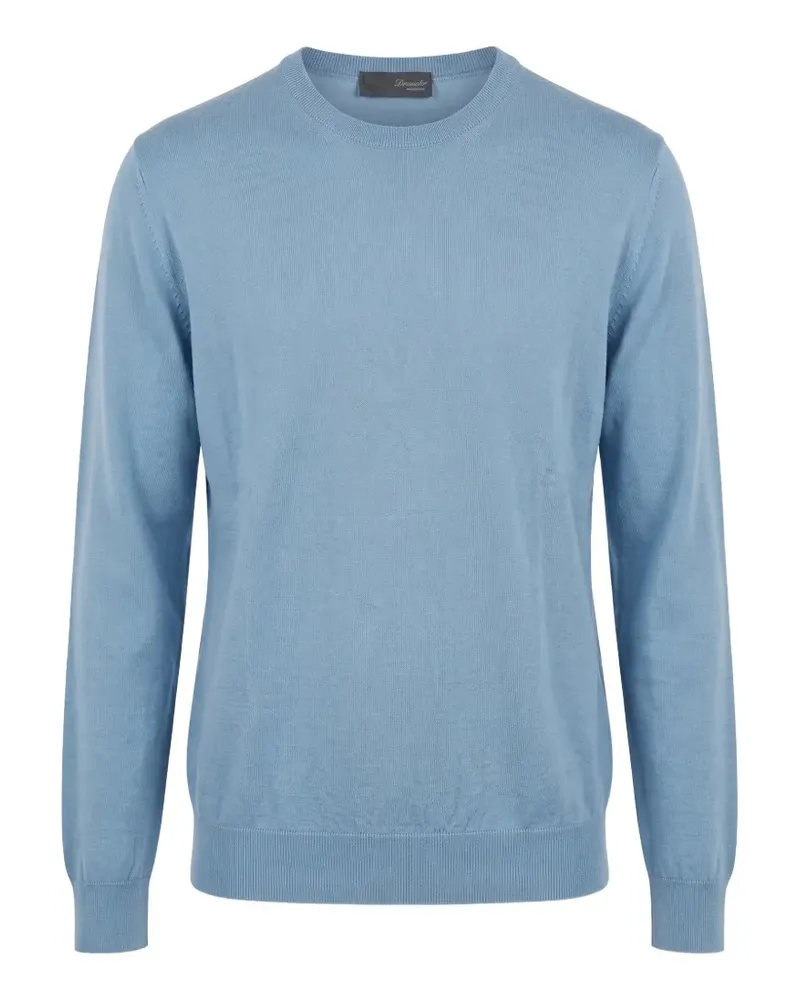 Drumohr  Pullover mit Rundhalsausschnitt - Blau Blau