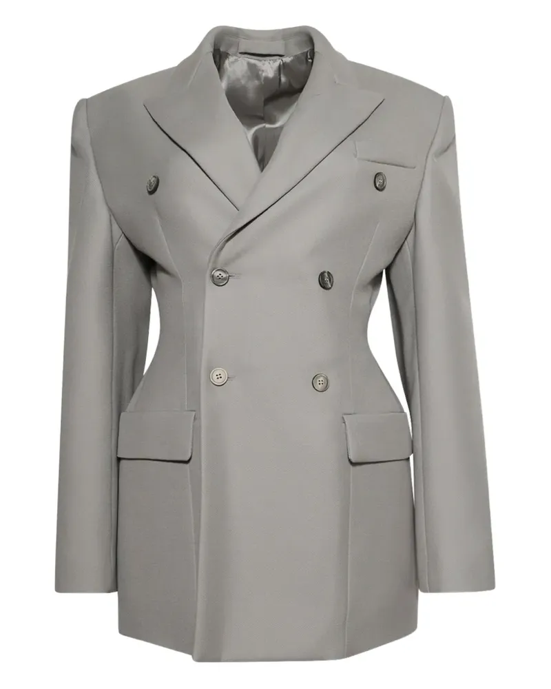 WARDROBE.NYC Doppelreihiger Blazer - Grau Grau