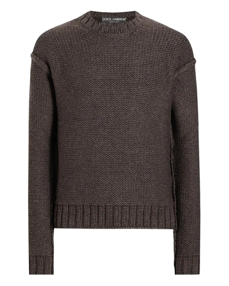 Dolce & Gabbana Pullover mit Rundhalsausschnitt - Braun Braun