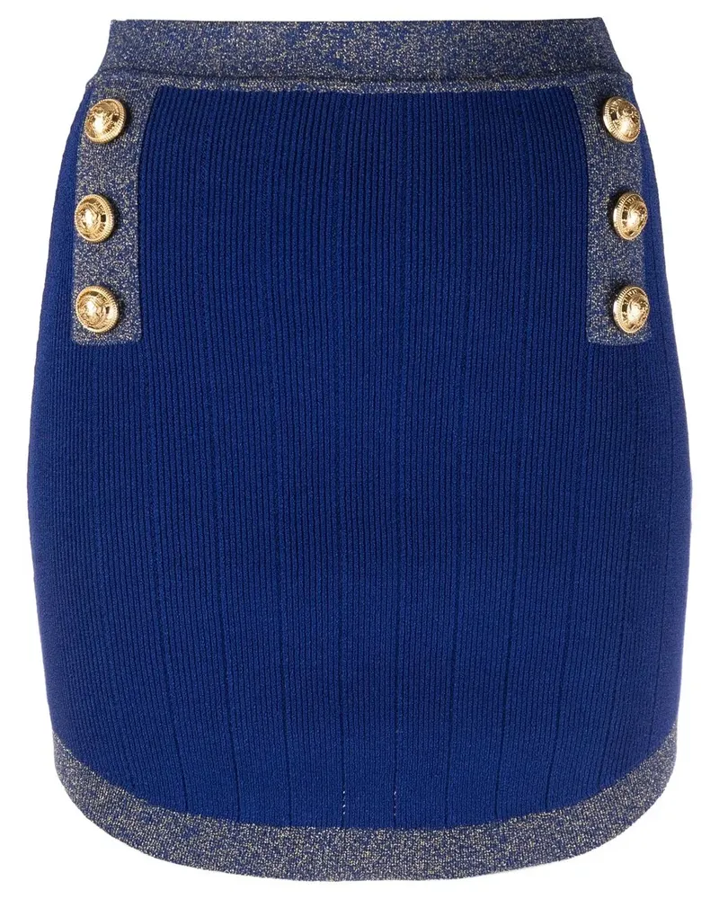 Balmain Rock mit Zierknöpfen - Blau Blau