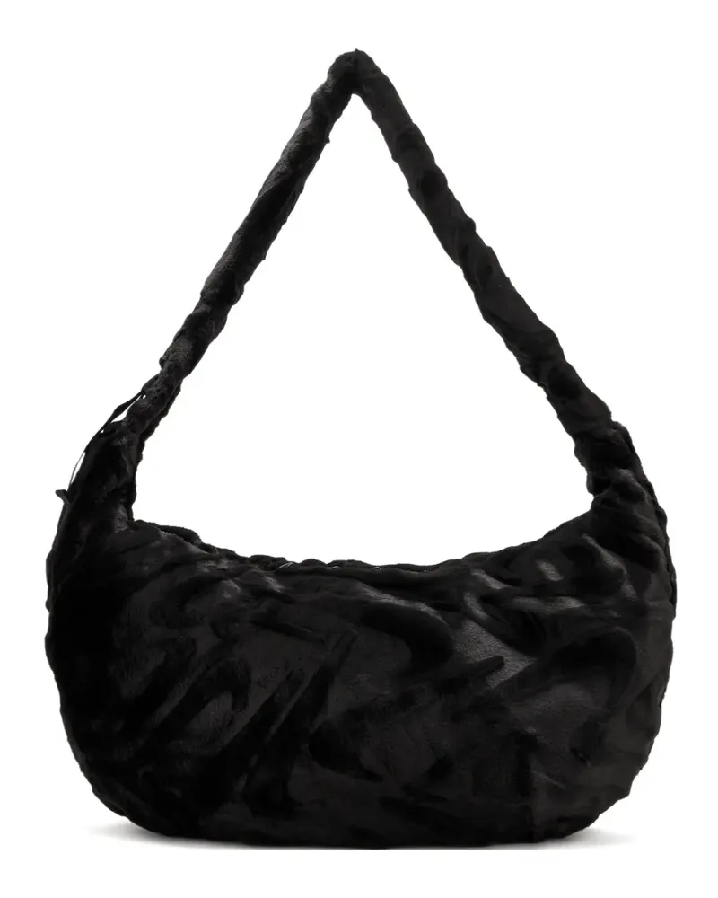 Nike textured zip shoulder bag - Schwarz Schwarz