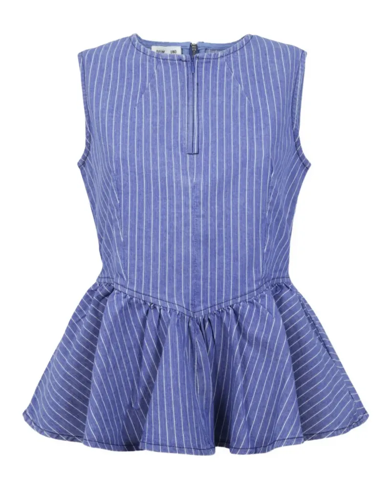 Baum und Pferdgarten Merja pinstriped peplum blouse - Blau Blau