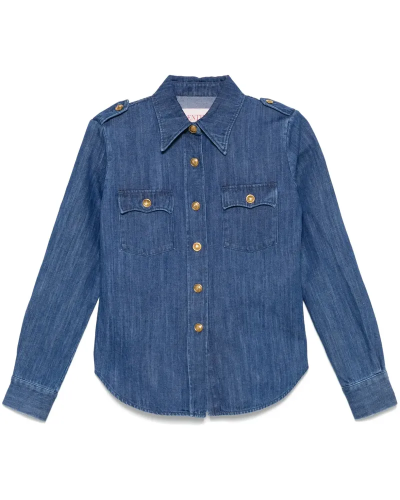 Valentino Garavani Klassisches Jeanshemd - Blau Blau