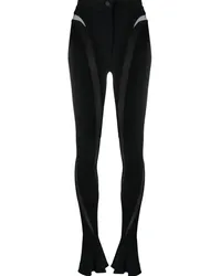 Thierry Mugler Skinny-Hose mit Einsätzen Schwarz