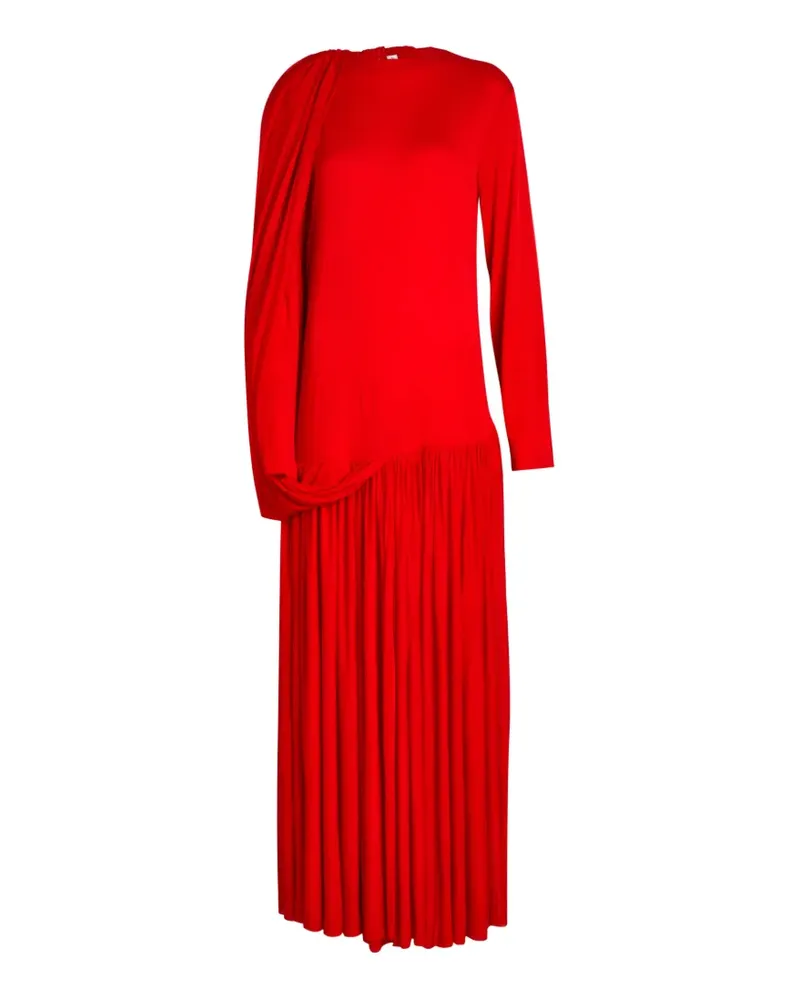 Calvin Klein Sara Maxikleid mit Falten - Rot Rot