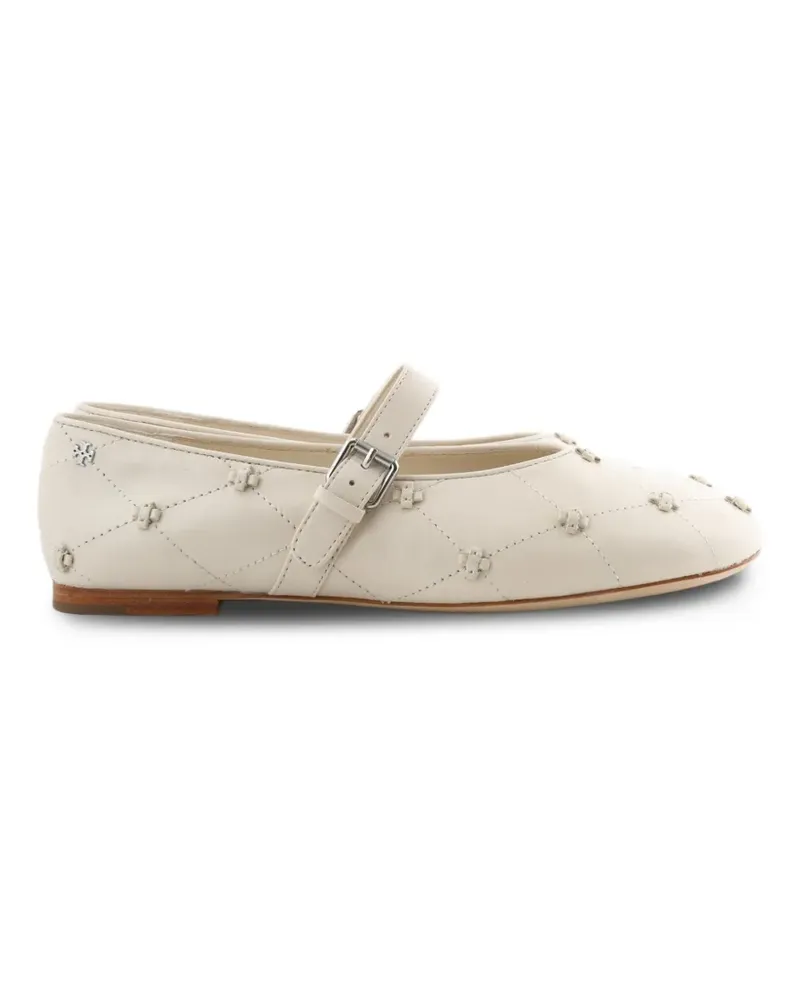 Tory Burch Bunny Knot Mary Janes - Nude Nude