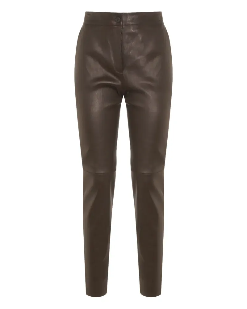 Antonelli Firenze button-fastening trousers - Braun Braun