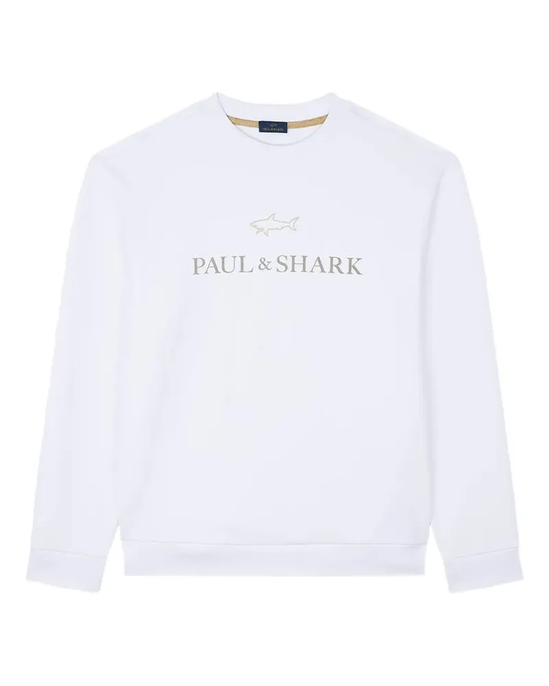 Paul & Shark logo-print sweatshirt - Weiß Weiß