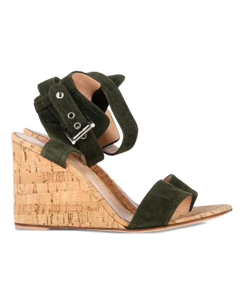Gianvito Rossi Portofino wedge sandals - Grün Grün