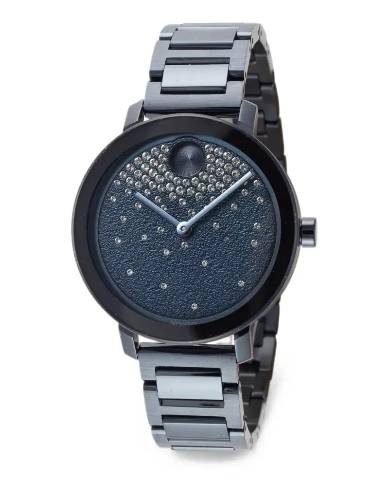 Movado Bold Armbanduhr mit Kristallen 34mm - Blau Blau