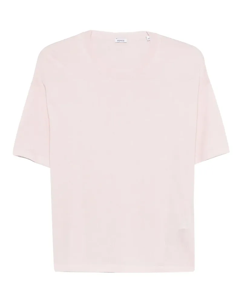 ASPESI T-Shirt mit rundem Ausschnitt - Rosa Rosa