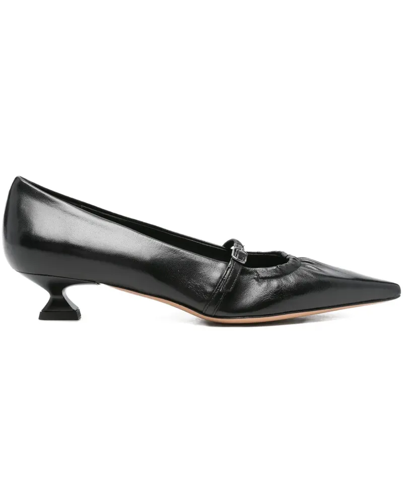 The Seller Pumps mit spitzer Kappe und Schnalle - Schwarz Schwarz