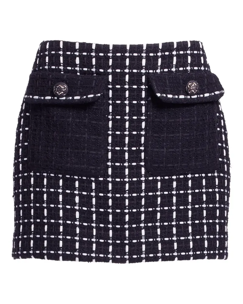 Elie Saab tweed pocket mini skirt - Schwarz Schwarz