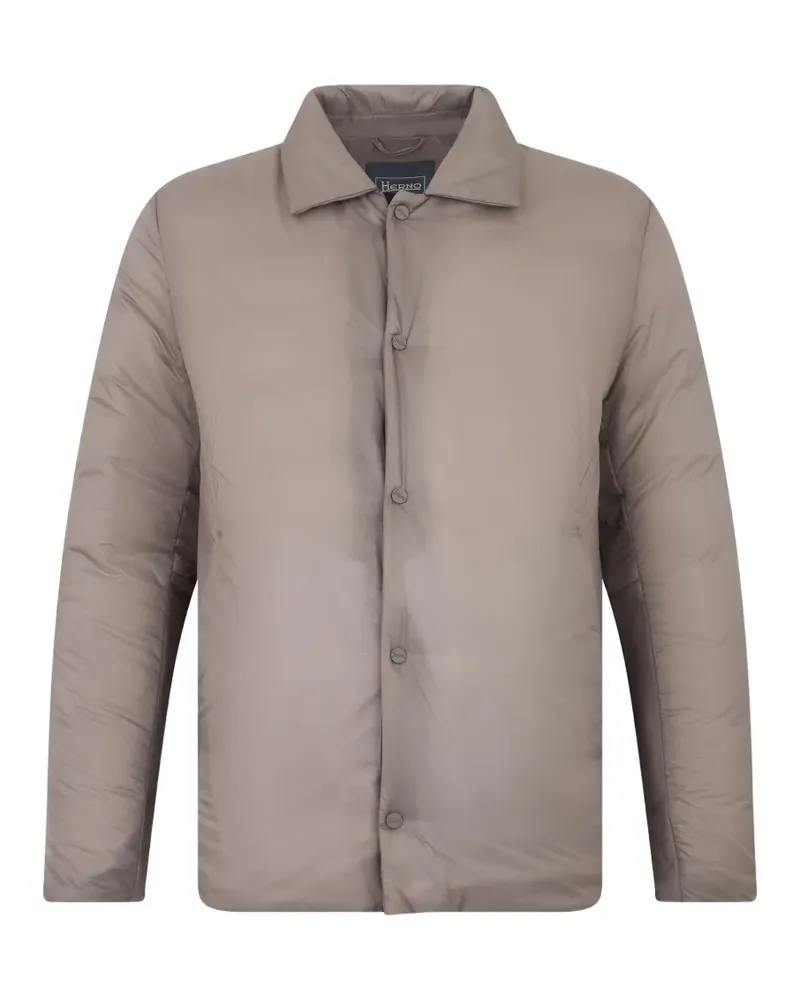 Herno Wattierte Jacke mit klassischem Kragen - Braun Braun