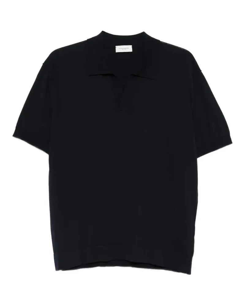 Paolo Pecora Milano Klassisches T-Shirt - Blau Blau