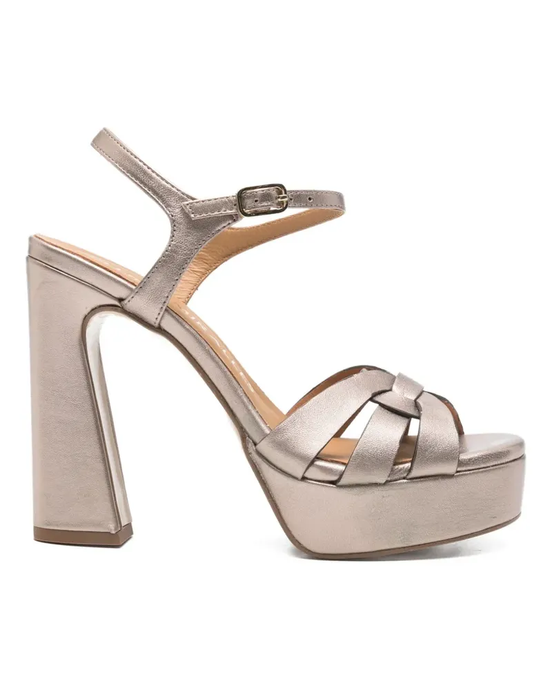 Pedro Miralles Herencia leather sandals - Gold Gold
