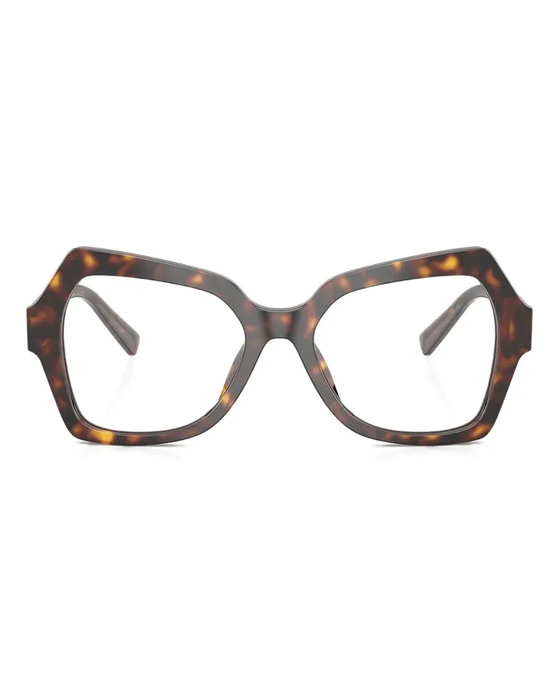 Dolce & Gabbana Geometrische Brille - Braun Braun