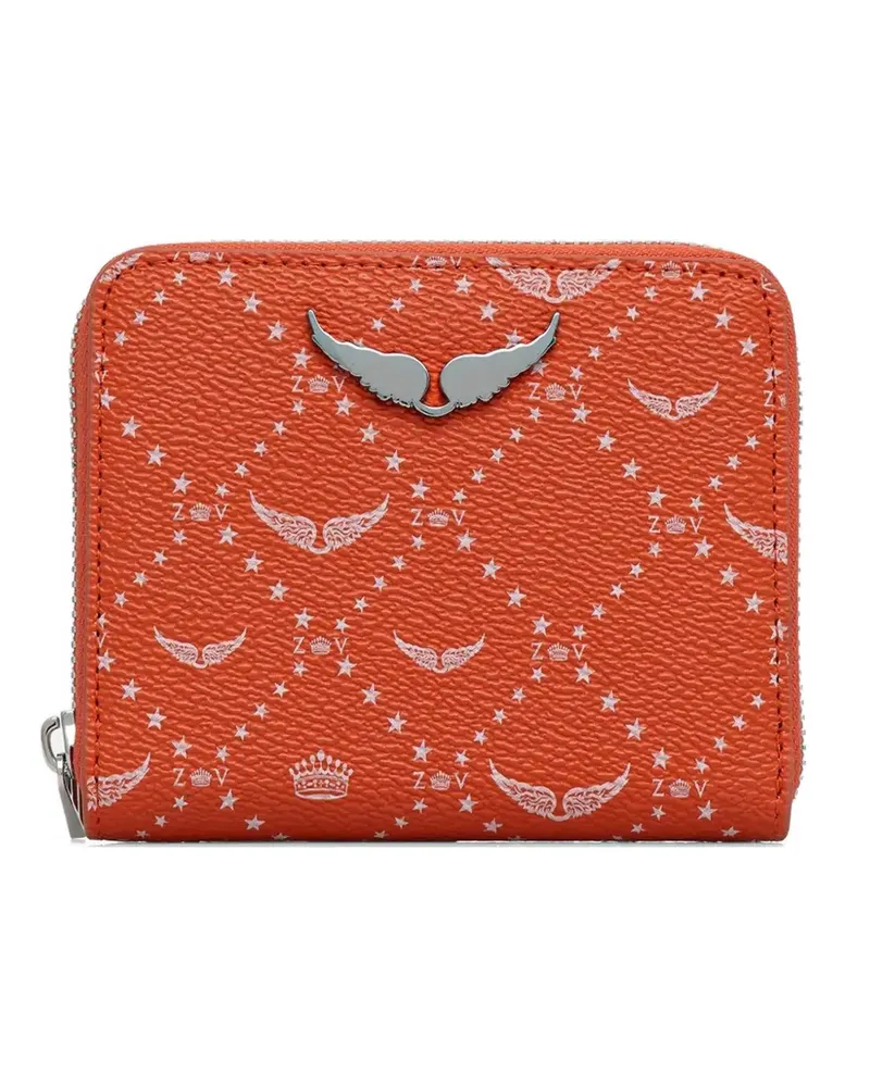 Zadig & Voltaire Portemonnaie mit Sterne-Print - Orange Orange