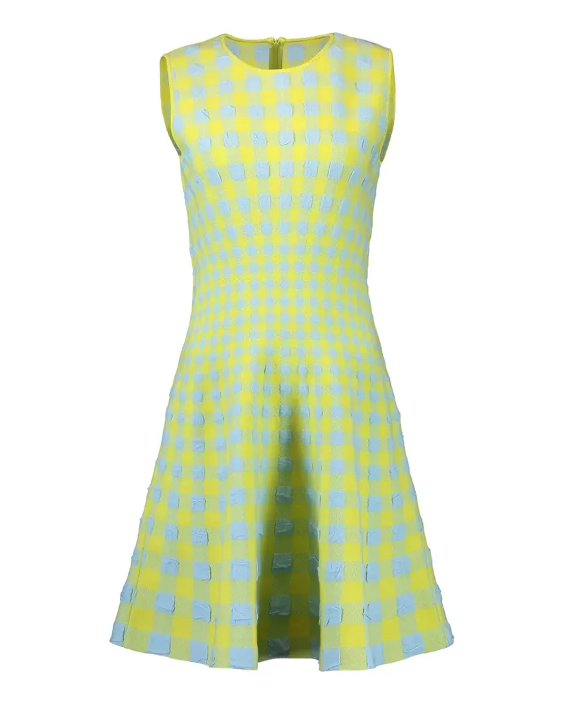 Oscar de la Renta gingham-pattern dress - Gelb Gelb