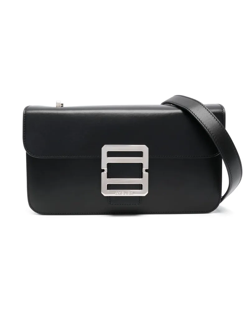 AMBUSH Schultertasche mit Logo-Schild - Schwarz Schwarz