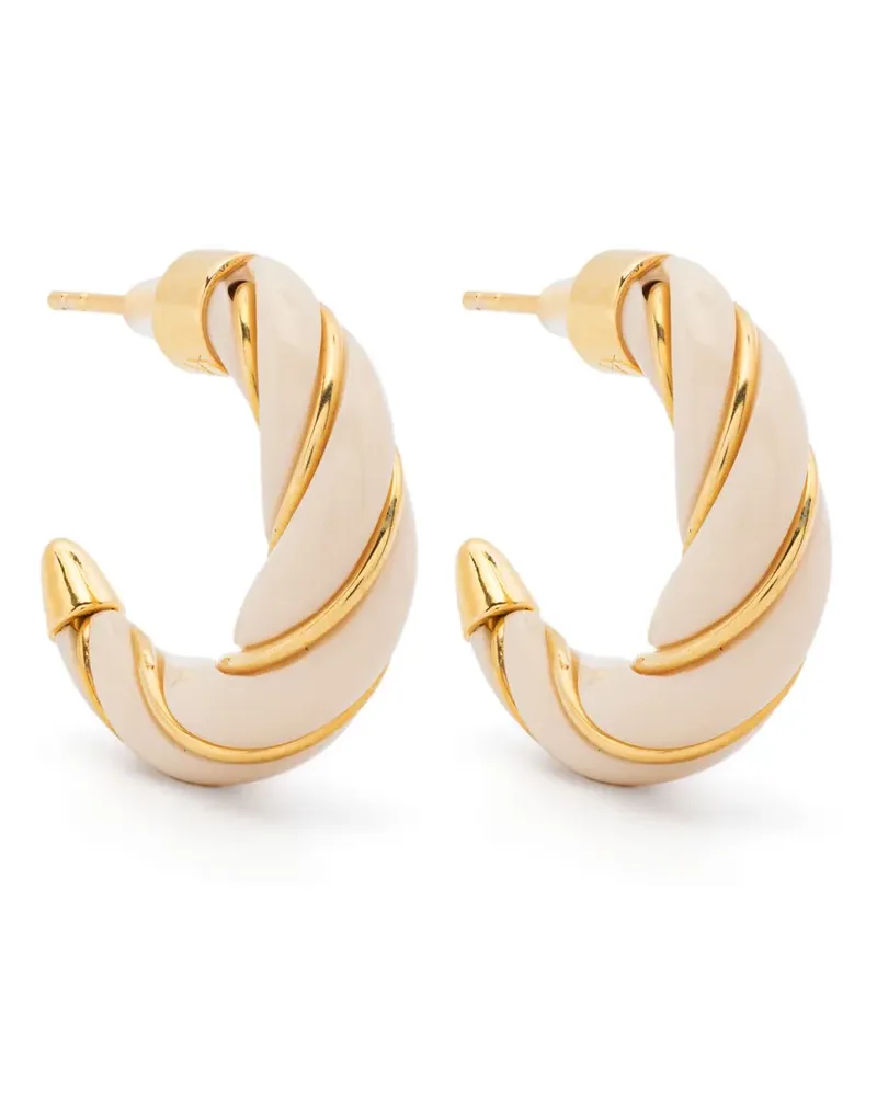 Aurélie Bidermann mini Diana twisted earrings - Gold Gold