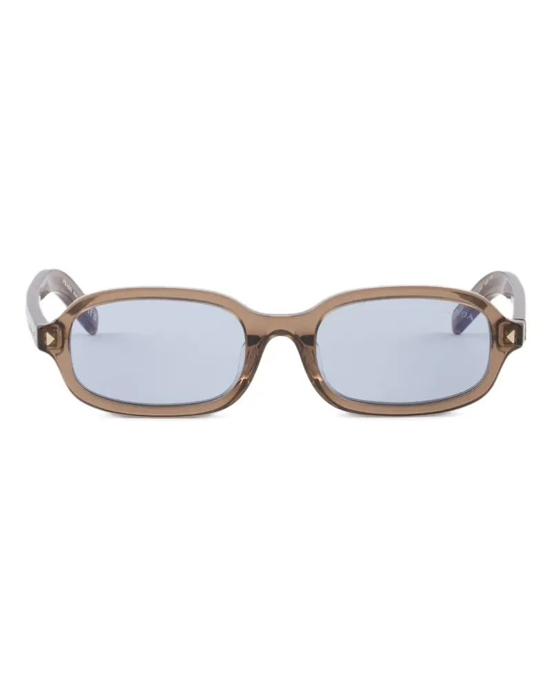 Prada sunglasses with the iconic metal plaque - Braun Braun