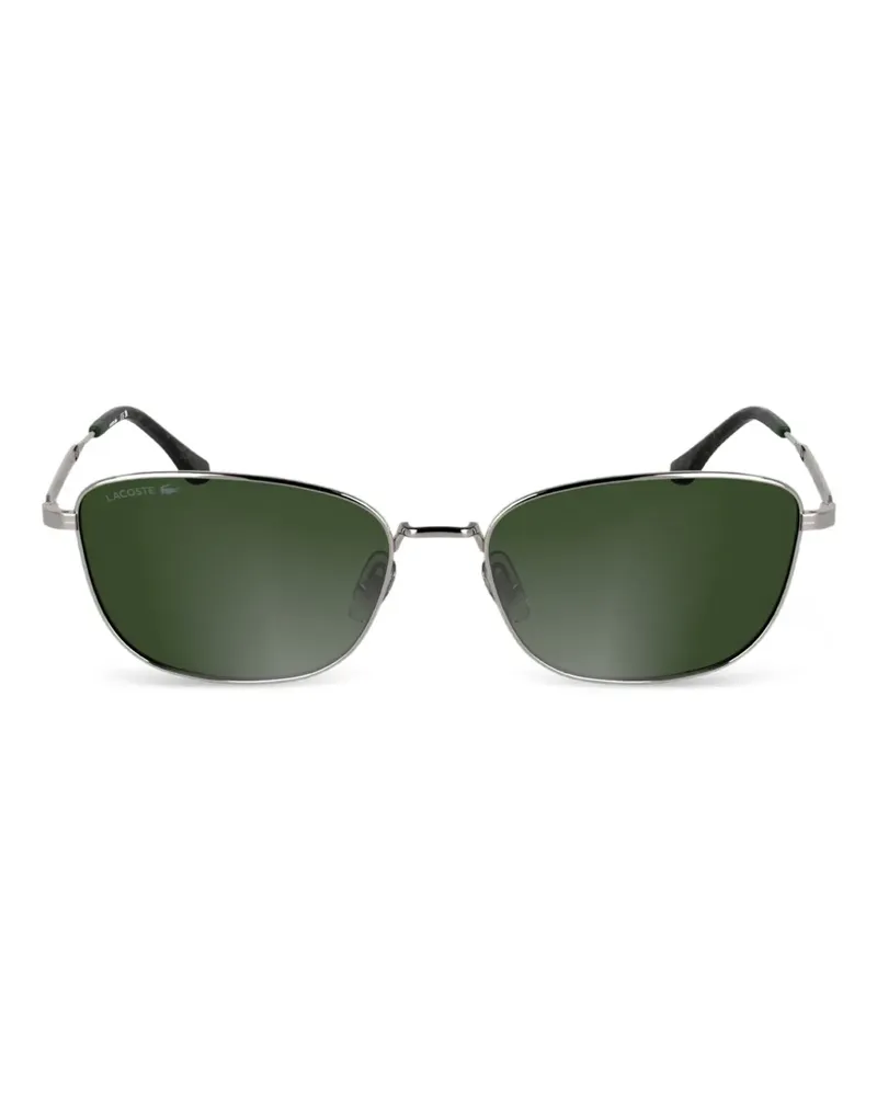 Lacoste Eckige Sonnenbrille - Silber Silber