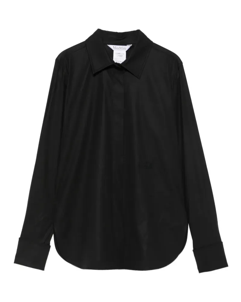 Max Mara Langärmeliges Hemd - Schwarz Schwarz