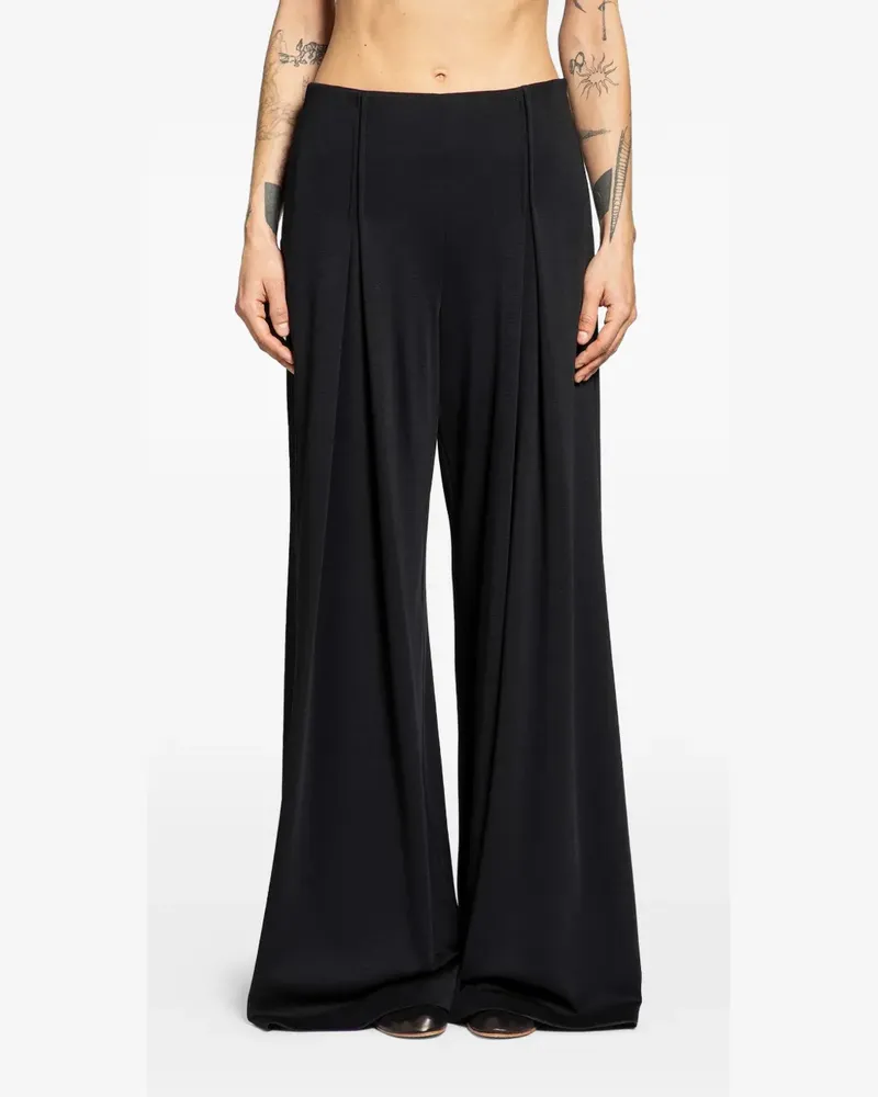 Max Mara pleated palazzo pants - Schwarz Schwarz