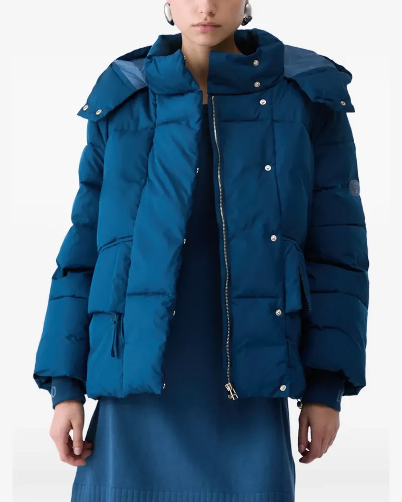 Liu Jo oversized jacket with hood - Blau Blau