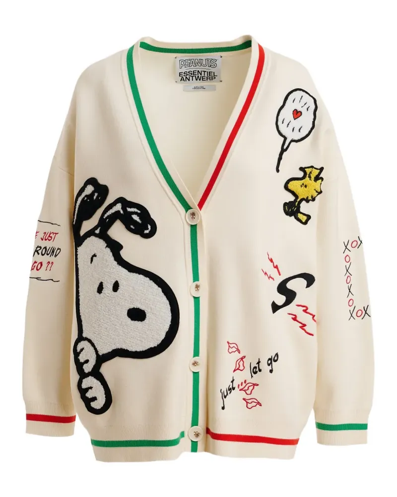 Essentiel Peanuts™ motif cardigan - Nude Nude