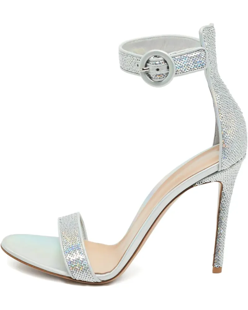 Gianvito Rossi Portofino Sandalen mit Pailletten - Silber Silber