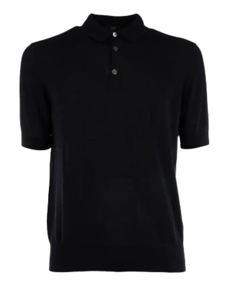 HOSIO short-sleeved polo shirt - Schwarz Schwarz